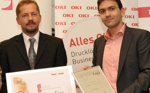 eAward Platz 3 für Robert Schindler und Thomas Rössler, Datentechnik Innovation.